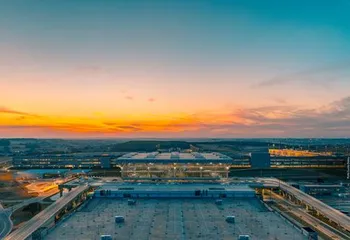 Imagem aérea de parte do Aeroporto Internacional de Viracopos em Campinas - SP.