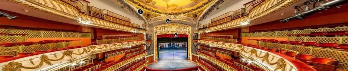 Interior do Theatro Municipal de São Paulo - SP, patrimônio histórico do estado. 