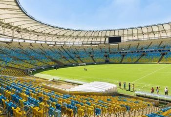 Arquibancadas no interior do Estádio do Maracanã no Rio de Janeiro - RJ. 