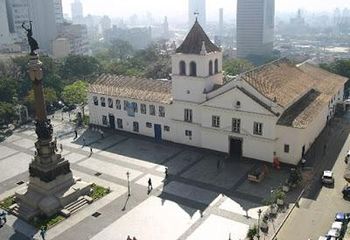 Vista aérea do Pátio do Colégio em São Paulo - SP. 