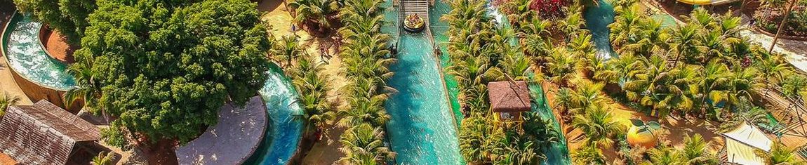 Vista aérea do Thermas dos Laranjais em Olímpia - SP.