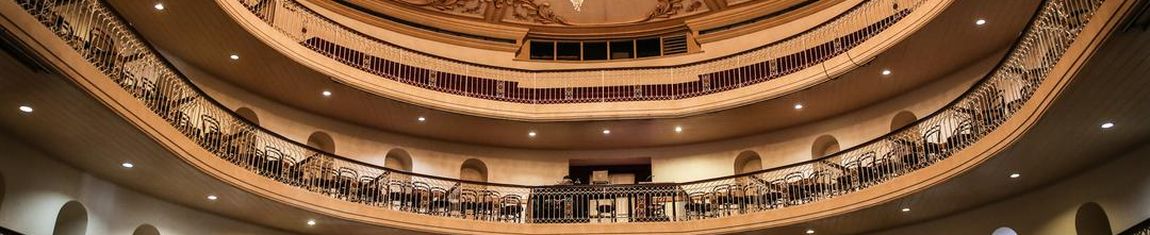 Vista dos camarotes do Theatro São Pedro em Porto Alegre - RS.