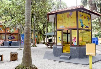 Espaço de Leitura no Parque da Água Branca em São Paulo - SP. 