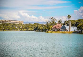 Capela de São Francisco de Assis às margens da Lagoa da Pampulha em Belo Horizonte - MG.