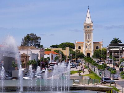 Grande Hotel de Araxá - MG, localizado no Complexo do Barreiro, atração turística da cidade famosa pelo poder medicinal das águas termais.