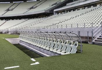 Arquibancadas da Arena Castelão em em Fortaleza - CE.