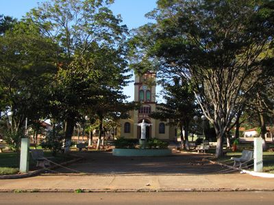 Panorama da zona central de Araraquara - SP, vista a partir do pontilhão da Avenida Pe. Antônio Cezarino.