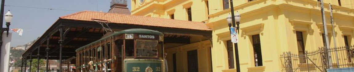 Ponto de Embarque do Bondinho Turístico de Santos - SP.