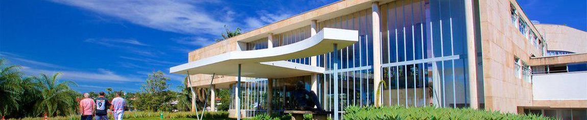 Fachada do Museu de Arte da Pampulha (MAP) em Belo Horizonte - MG.