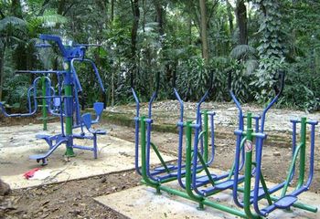 Academia ao ar livre no Parque Trianon de São Paulo - SP.