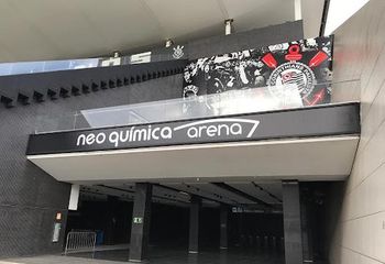 Entrada para a Neo Química Arena em São Paulo - SP. 