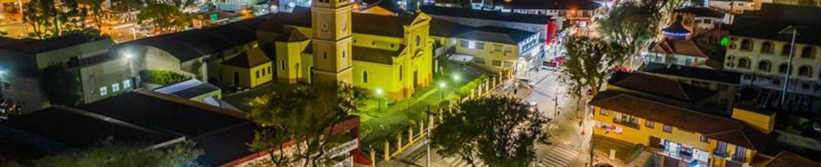 Imagem panorâmica do bairro Santa Felicidade em Curitiba - PR.