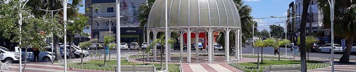 Vista da Praça Rodolfo Fernandes em Mossoró - RN.