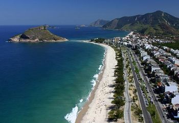 Vista aérea da Praia do Recreio - RJ. 