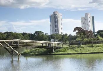 Monumento ao Cavaleiro Guaicuru no Parque das Nações Indígenas de Campo Grande - MS.