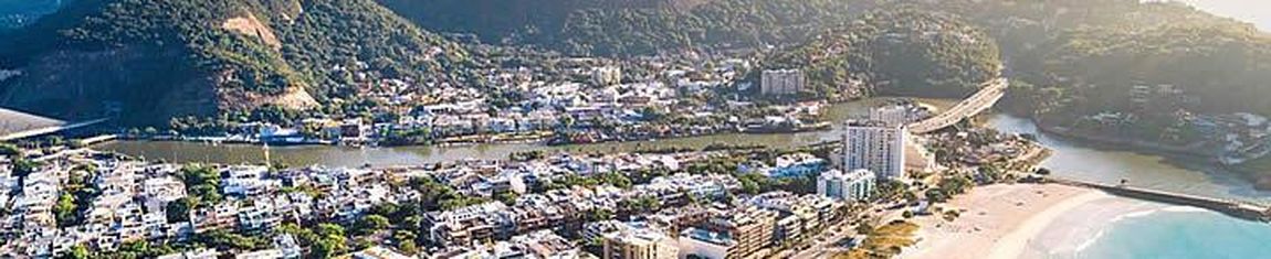 Vista aérea da Barra da Tijuca, no Rio de Janeiro - RJ. 