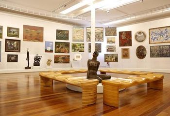 Sala de exposições no Museu de Arte do Rio - RJ.
