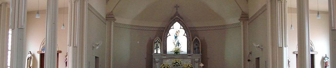 Aspecto do interior da Igreja Nossa Senhora de Navegantes em Porto Alegre - RS.