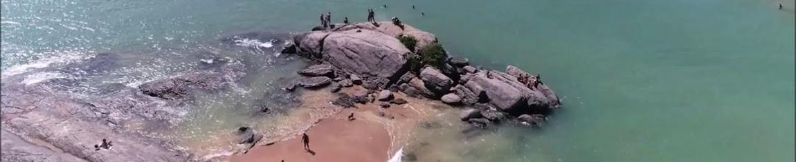 Vista aérea da Praia de Setiba em Guarapari - ES.
