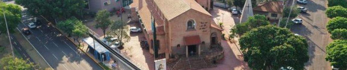 Vista aérea do Santuário de Nossa Senhora do Perpétuo Socorro de Campo Grande - MS.