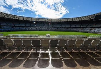 Arquibancadas do Mineirão em Belo Horizonte - MG comportam cerca de 62 mil pessoas.