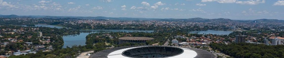 Vista aérea do Estádio Mineirão em Belo Horizonte - MG.