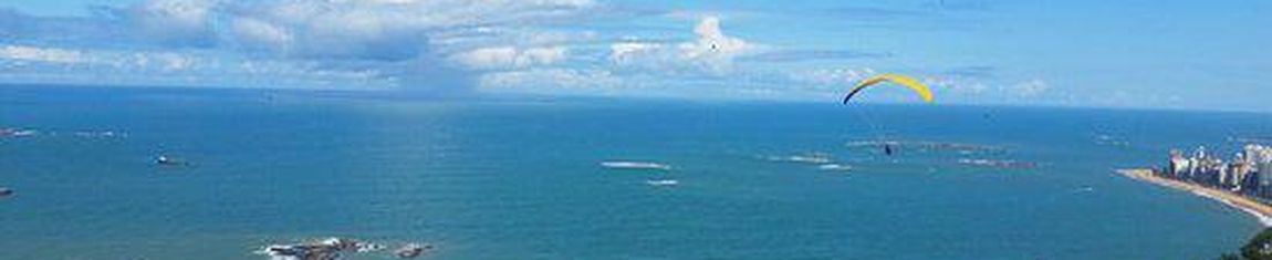 Vista da Praia da Costa do alto do Morro do Moreno em Vila Velha - ES.