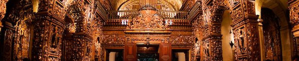 Interior do Mosteiro de São Bento no Rio de Janeiro - RJ.