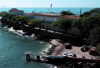 Vista aérea do Forte de Copacabana no Rio de Janeiro - RJ.