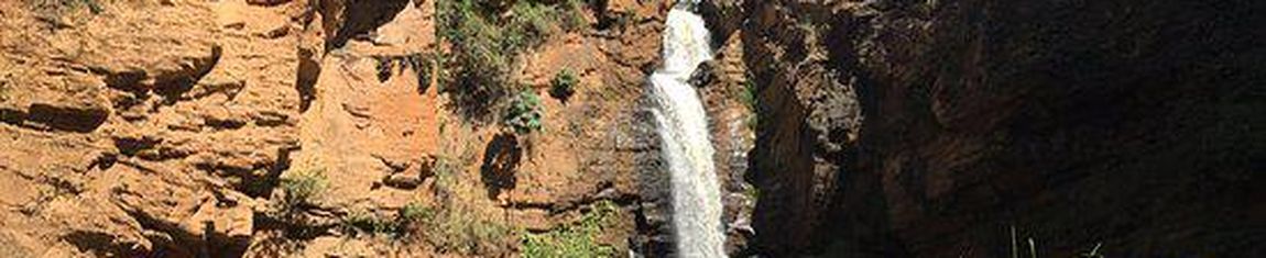 Visão da Cachoeira do Bom Será em Caratinga - MG.