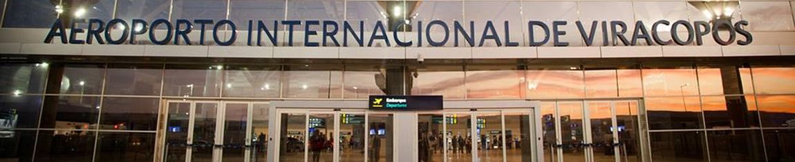 Entrada do Aeroporto Internacional de Viracopos em Campinas - SP.