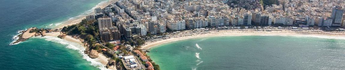 Vista aérea do Forte de Copacabana no Rio de Janeiro - RJ. 