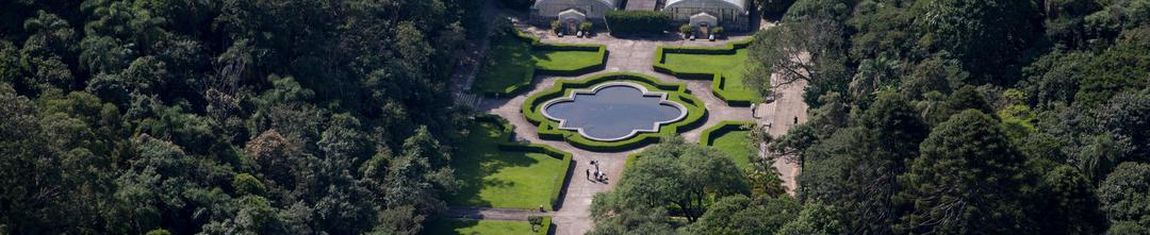 Jardim Botânico de São Paulo - SP visto de cima. 