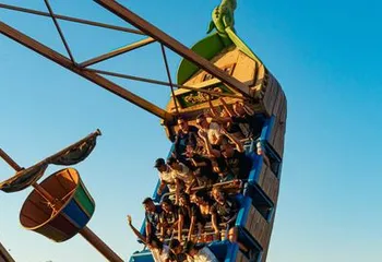 Barco Viking é uma das atrações do Hopi Hari em Vinhedo - SP.