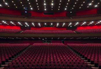 Vista para assentos do Teatro Guaíra, localizado em Curitiba - PR. 