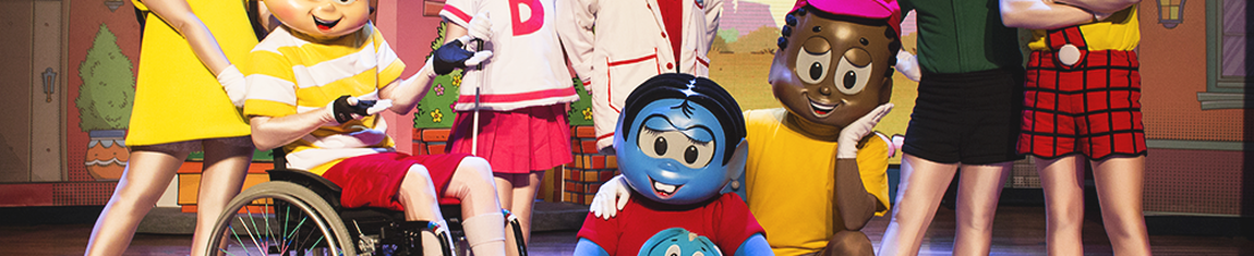 Apresentação no palco do Parque da Mônica em São Paulo - SP.