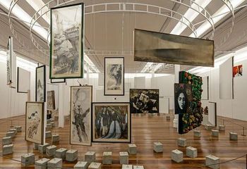 Sala de exposições no Museu de Arte do Rio - RJ.